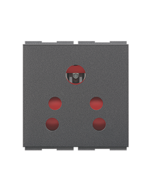 indian modular socket with safety shutter