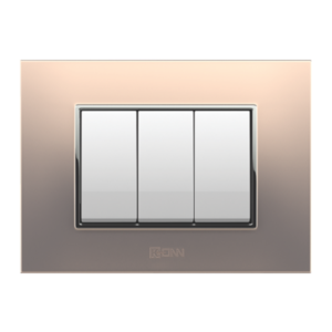 metallic rose gold modular switch plate