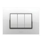 white polar modular switch plate
