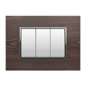 wood walnut modular switch plate