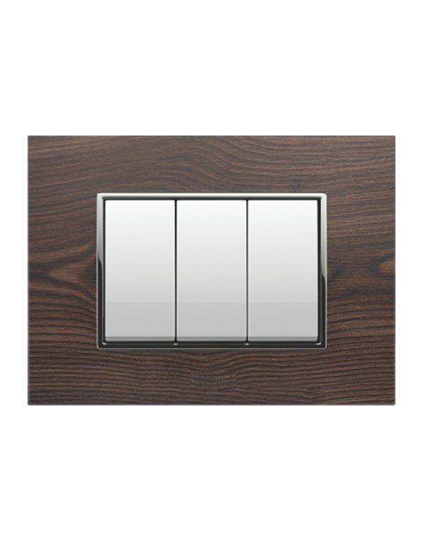 wood walnut modular switch plate