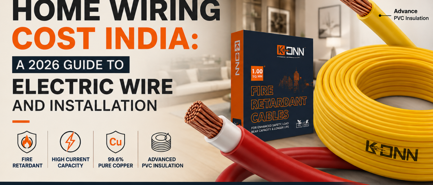 Home wiring cost India: A 2026 Guide to Electric wire and Installation 1 electric wire